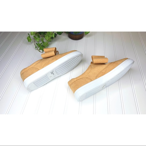 Tan Bow Sneakers - Picture 6 of 8